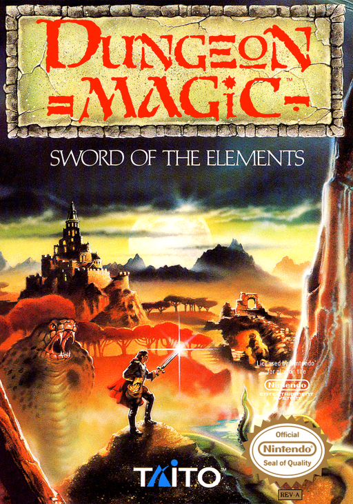 Dungeon Magic - Sword of the Elements (USA) box art